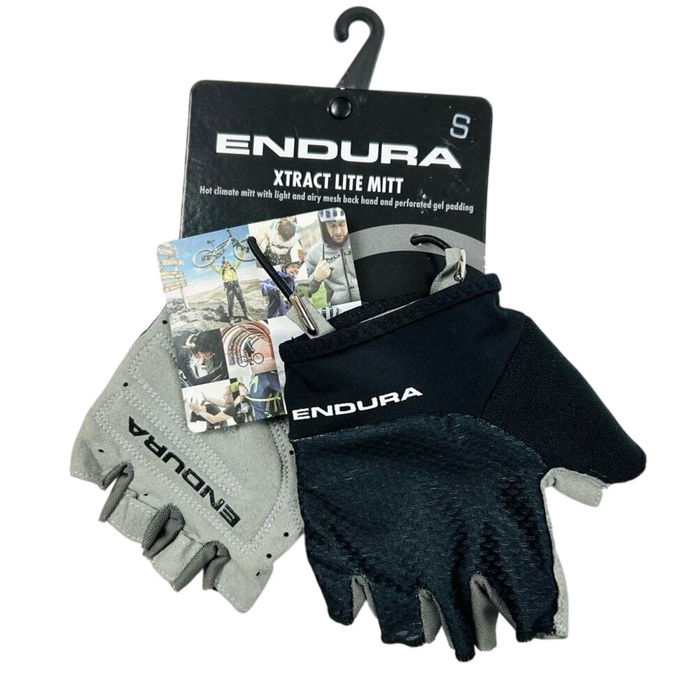 Endura Xtract Lite Mitt Cycling Fingerless Gloves Bike Black Size S‎